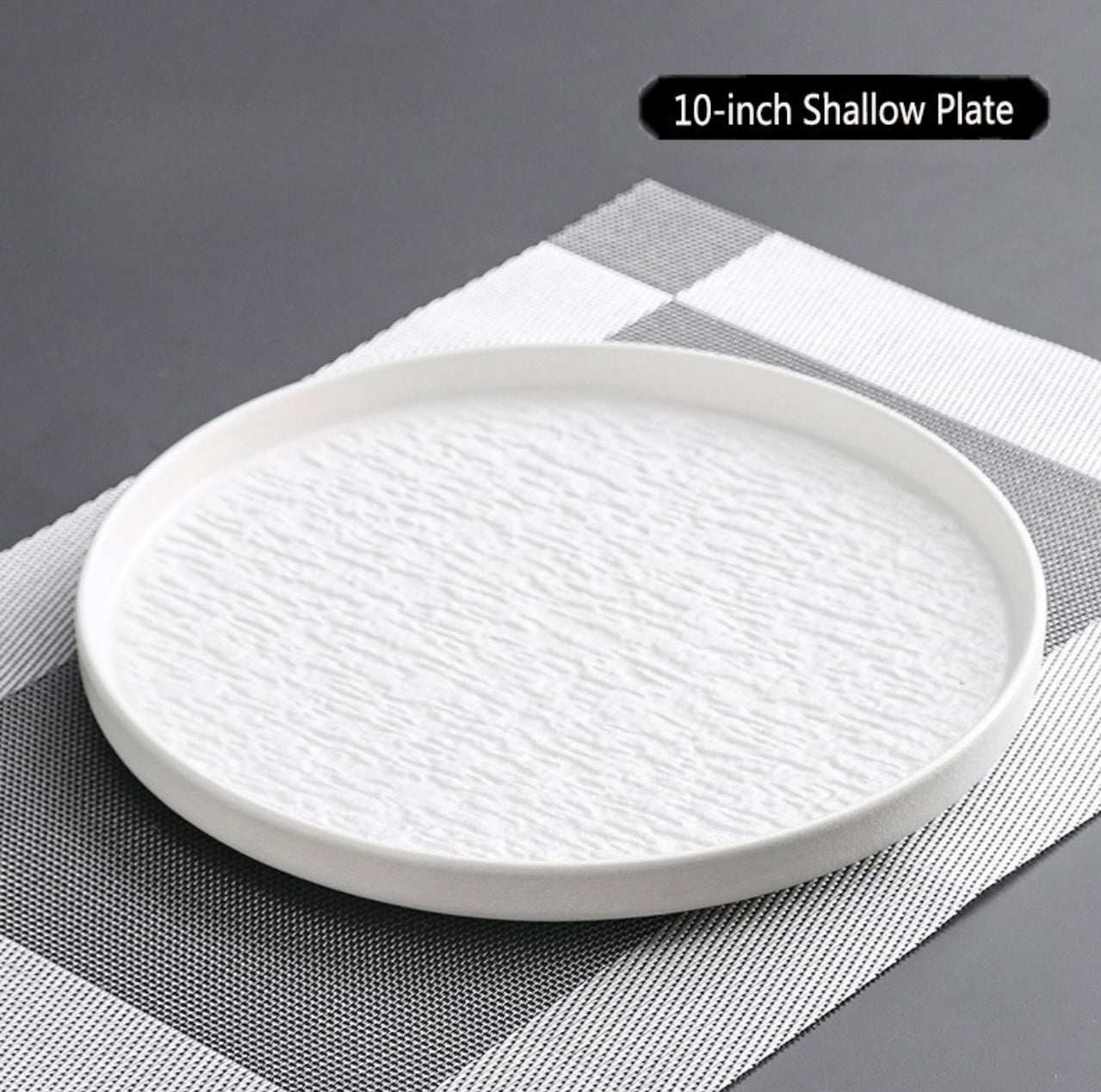 Stone-patterned ceramic bowls and plates