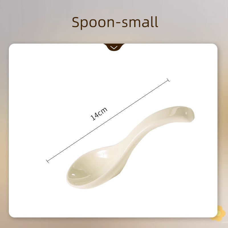 French Embossed Cream-Colored Ceramic Tableware
