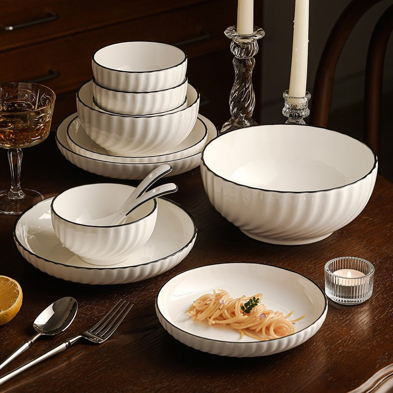 Modern Minimalist Style Ceramic Plates & Bowls