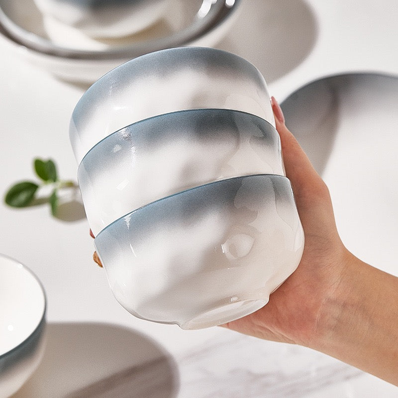 European Gradient Ceramic Dinnerware Set