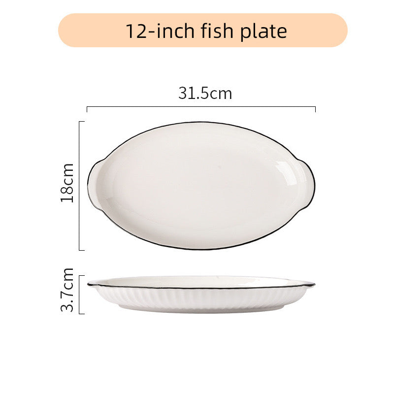 Modern Minimalist Style Ceramic Plates & Bowls