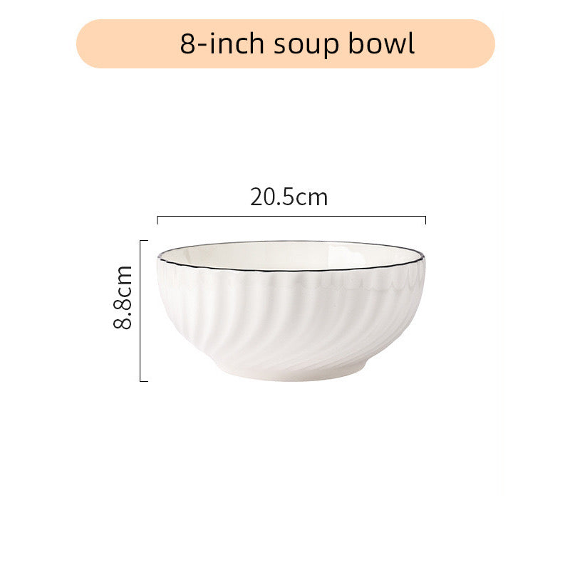 Modern Minimalist Style Ceramic Plates & Bowls