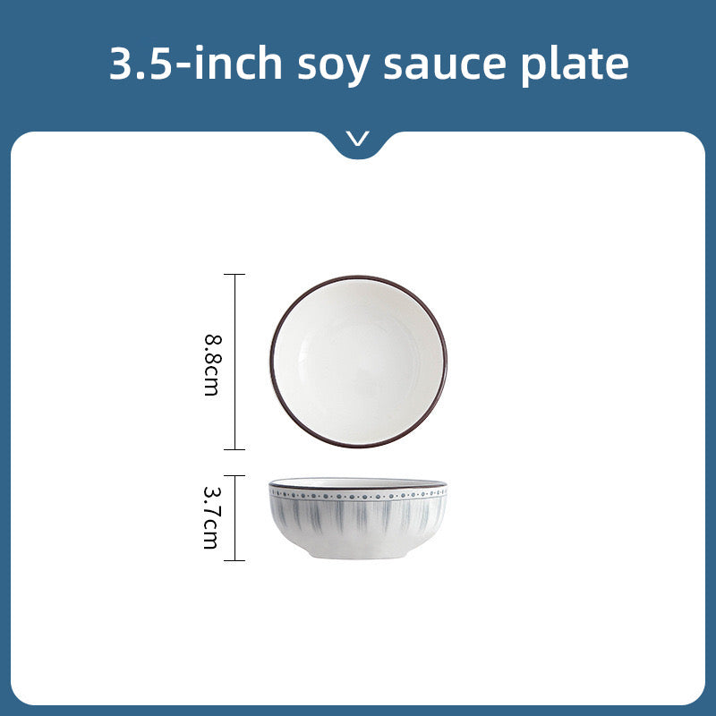 Minimalist Retro Glazed Ceramic Dinnerware Set