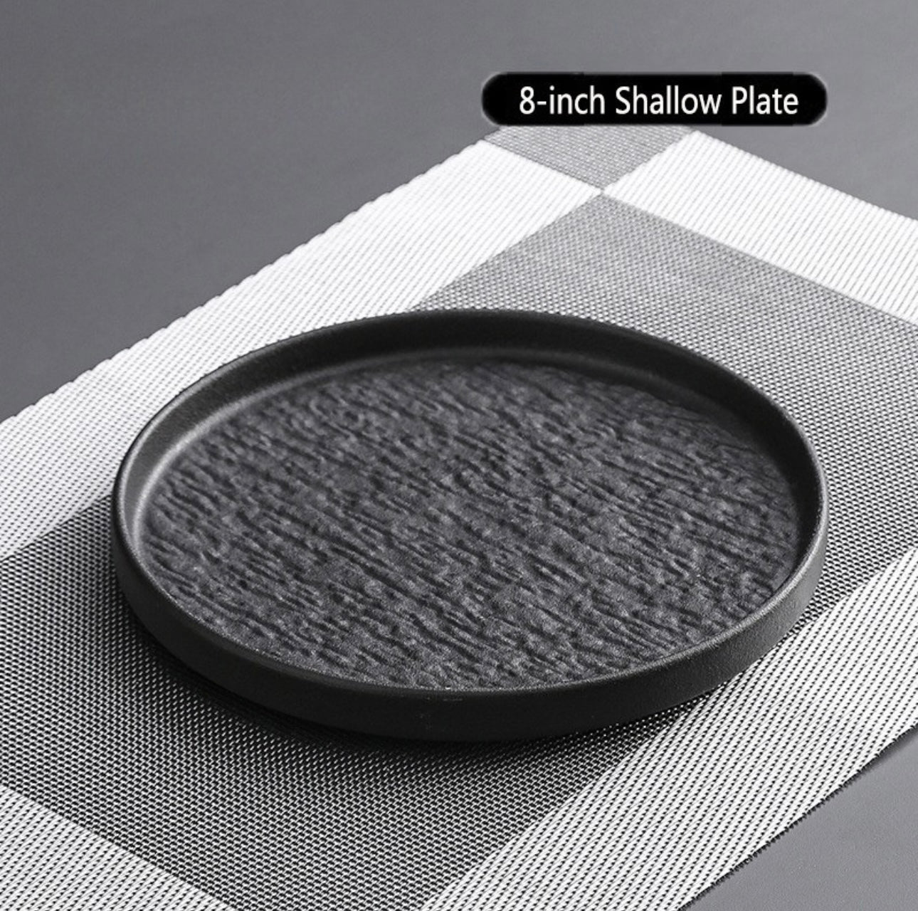 Stone-patterned ceramic bowls and plates