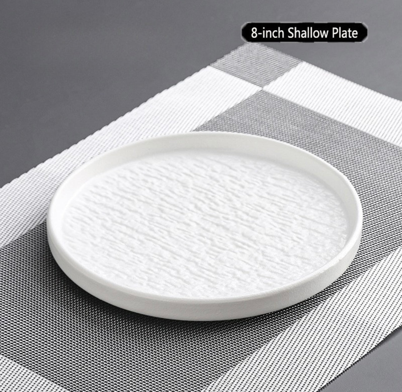 Stone-patterned ceramic bowls and plates