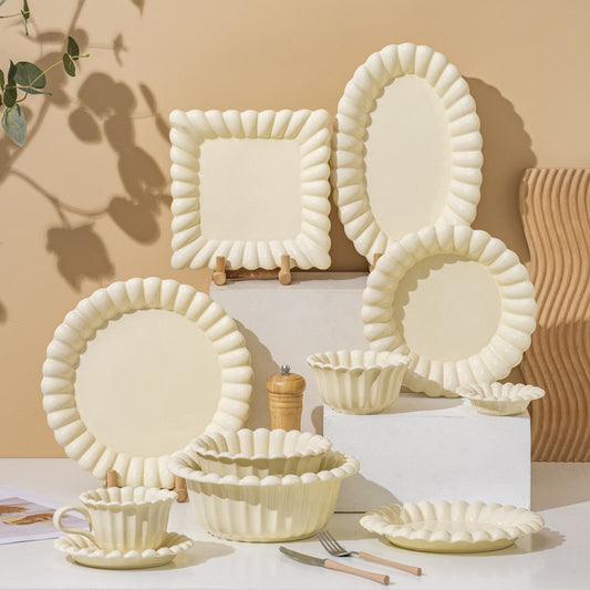 Cheesepie Ceramic Bowl and Plate Set