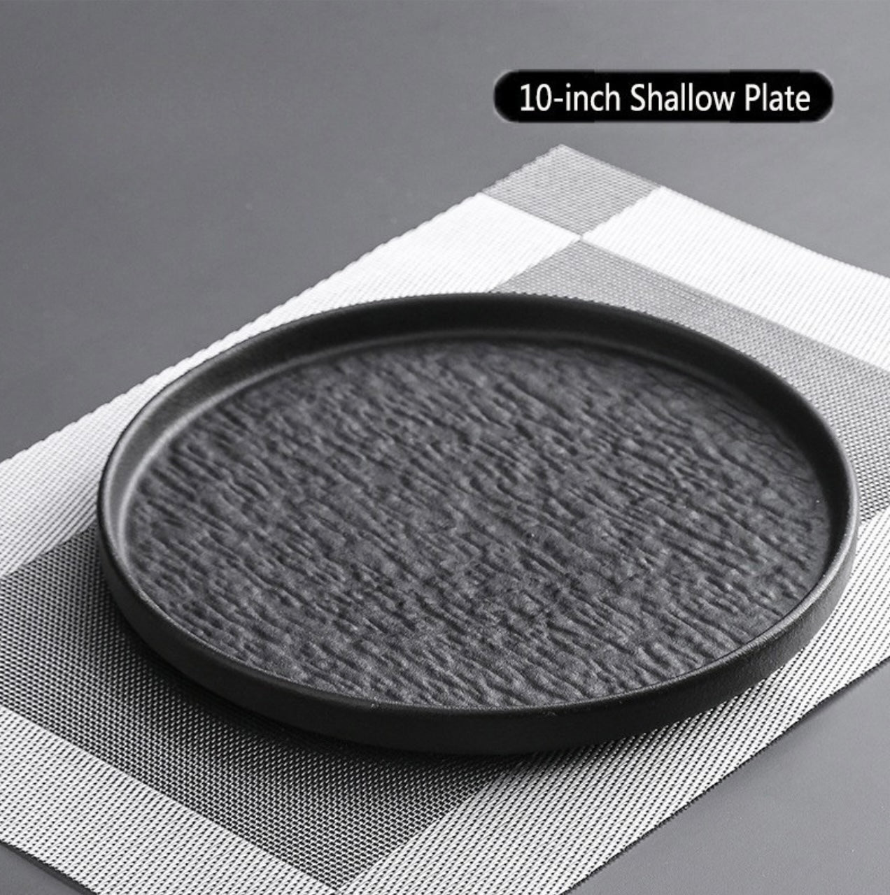 Stone-patterned ceramic bowls and plates